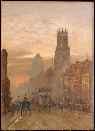 Fleet Street przy Temple Bar autorstwa Herbert Menzies Marshall