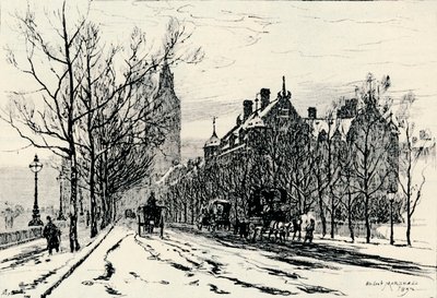 Nabrzeże, Westminster, ok. 1892, 1894 r. autorstwa Herbert Menzies Marshall