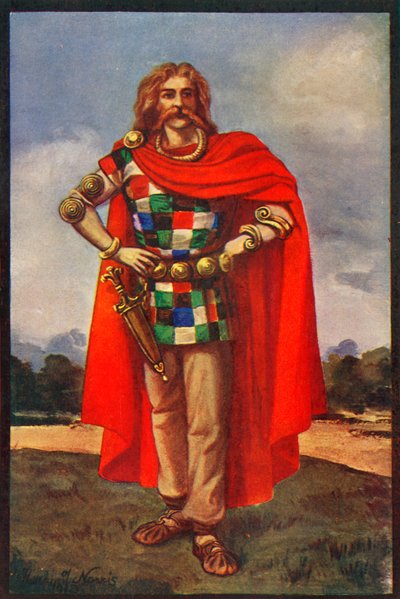 Celtycki wódz w cywilnym stroju, 1924. autorstwa Herbert Norris