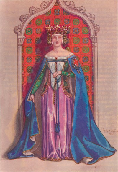 Królowa Filipa 1350, 1926 autorstwa Herbert Norris