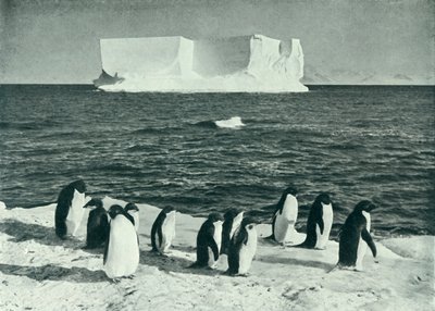 Berg Drifting w McMurdo Sound, c19101913, 1913. autorstwa Herbert Ponting