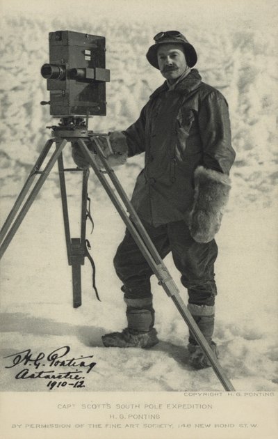 Wyprawa kapitana Scotta na biegun południowy. H G Ponting autorstwa Herbert Ponting