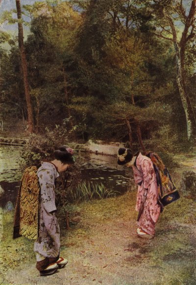 Pozdrowienia w Starym Ogrodzie w Kinkakuji (zdjęcie) autorstwa Herbert Ponting
