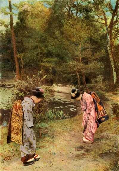 Pozdrowienia na terenie świątyni, 1910. autorstwa Herbert Ponting