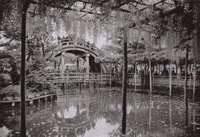 Kameido (zdjęcie czarno-białe) autorstwa Herbert Ponting