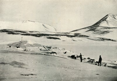 Meares i Demetri w Discovery Hut, 4 listopada 1911, 1913. autorstwa Herbert Ponting