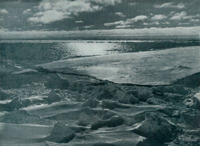 Światło księżyca w paczce, c19101913, 1913 autorstwa Herbert Ponting