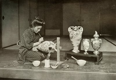 Malowanie ceramiki na eksport, 1910. autorstwa Herbert Ponting