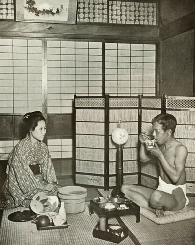 Letni szlafrok w Kumamoto, 1910. autorstwa Herbert Ponting