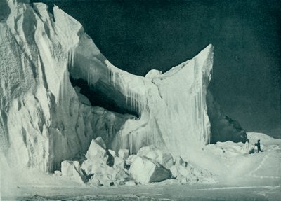 Zamek Berg pod koniec zimy, c1911, 1913 autorstwa Herbert Ponting