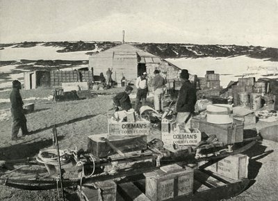 Stan spraw tydzień po wylądowaniu, 1911, 1913 autorstwa Herbert Ponting