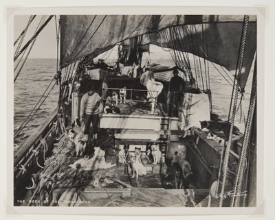 Pokład Terra Nova (druk bromowy) autorstwa Herbert Ponting