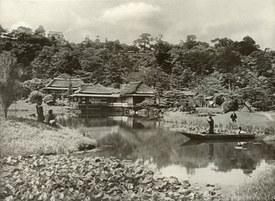 Zajazd i ogród Ha-Kei-Tei w Hikone, 1910. autorstwa Herbert Ponting