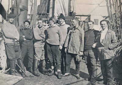 Oficerowie Terra Nova, 1912 Voyage, 1913 autorstwa Herbert Ponting