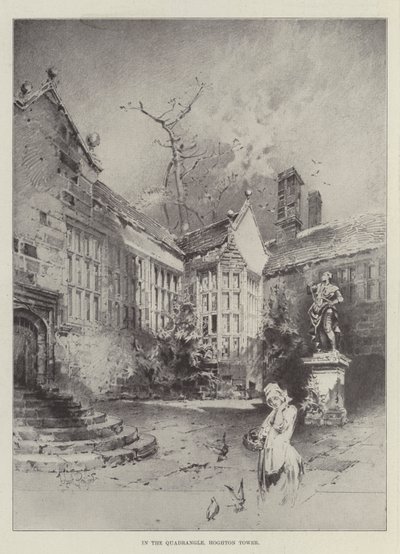 W czworoboku, Hoghton Tower autorstwa Herbert Railton