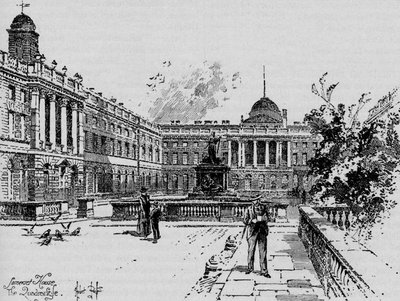 Czworokąt, Somerset House, ok. 1890 r. autorstwa Herbert Railton