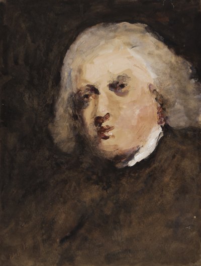 Dr Johnson, wg Reynoldsa (toaleta i gwasz na papierze) autorstwa Hercules Brabazon Brabazon