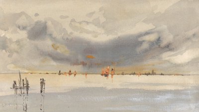 Wieczór nad laguną, Wenecja autorstwa Hercules Brabazon Brabazon