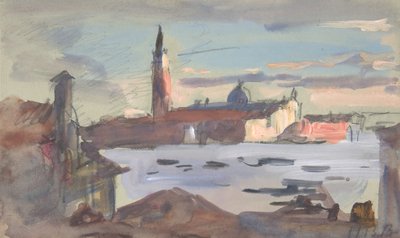 San Giorgio Maggiore, Wenecja, 1840-1906. autorstwa Hercules Brabazon Brabazon