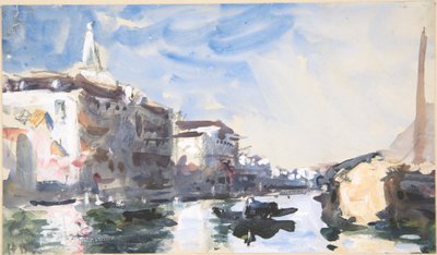 Scena nad Wielkim Kanałem w Wenecji autorstwa Hercules Brabazon Brabazon
