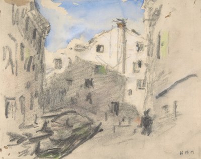 Scena uliczna wenecka, XIX wiek. autorstwa Hercules Brabazon Brabazon