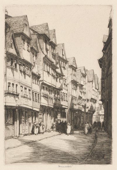 Klostergasse, Frankfurt autorstwa Herman Armour Webster