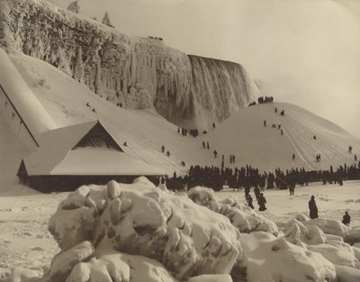 Widok na wodospad Niagara zimą autorstwa Herman F. Nielson