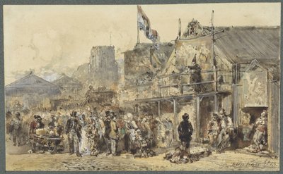 Targi w Leeuwarden, w pobliżu Oldenhove autorstwa Herman Frederik Carel ten Kate