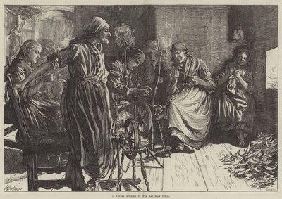 Zimowy wieczór w bawarskim Tyrolu autorstwa Herman Gustave Herkomer