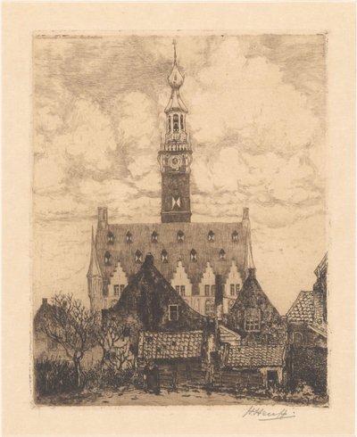 Veere Ratusz autorstwa Herman Heuff (signed by artist)