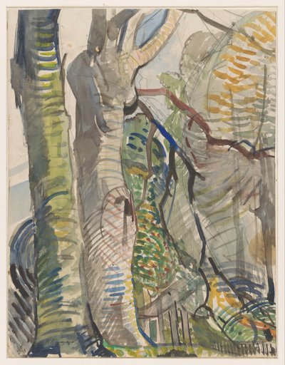 leśny krajobraz autorstwa Herman Kruyder (signed by artist)