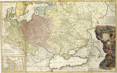 Mapa Moskwy autorstwa Herman Moll