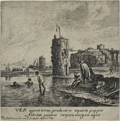 Wiosna autorstwa Herman Saftleven