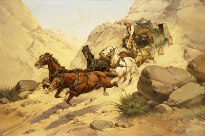 Atak na Dyliżans, autorstwa Herman Wendleborg Hansen