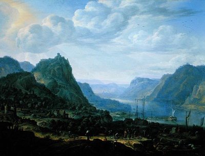 Widok na Ren autorstwa Herman the Younger Saftleven