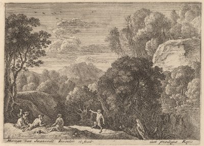Tańczący satyr autorstwa Herman van Swanevelt