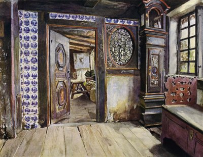 Hala w E Harden House w Neuengamme, niedaleko Hamburga autorstwa Hermann Haase