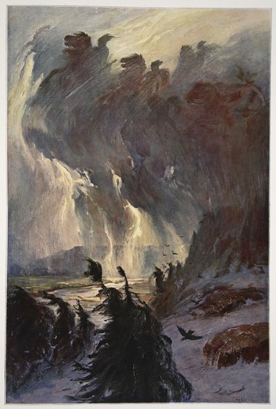 Jazda Walkirii, 1906 autorstwa Hermann Hendrich