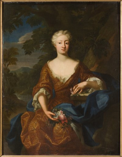 Louise Dorothee de Brandebourg, reine de Suede - Portret księżniczki Luizy Doroty z Prus (1680-1705), autorstwa Quitera, Hermanna Hendrika Młodszego (czynny 1700-1731). olej na płótnie autorstwa Hermann Hendrik de (active 1700 1731) Quiter