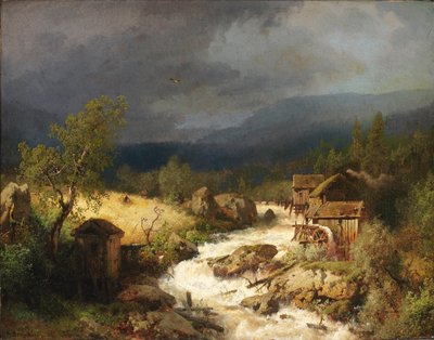 Młyn na potoku autorstwa Hermann Herzog