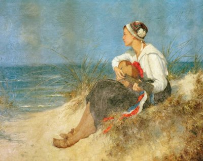 Kontemplacyjna godzina na plaży autorstwa Hermann Seeger