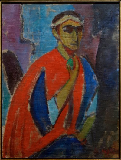 Autoportret w kostiumie (Der Römer) autorstwa Hermann Stenner