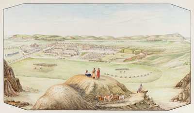 Fort Keogh, Terytorium Montana, ca. 1877-1881. autorstwa Hermann Stieffel