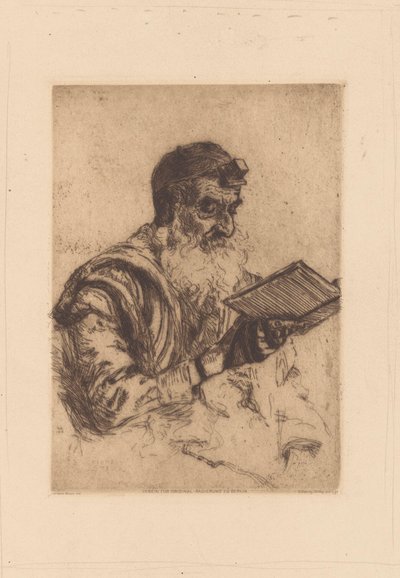 Modlący się Żyd autorstwa Hermann Struck (signed by artist)