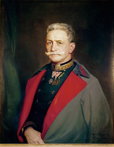 Austriacki feldmarszałek Franz Conrad von Hoetzendorf ... (olej na płótnie) autorstwa Hermann Torggler