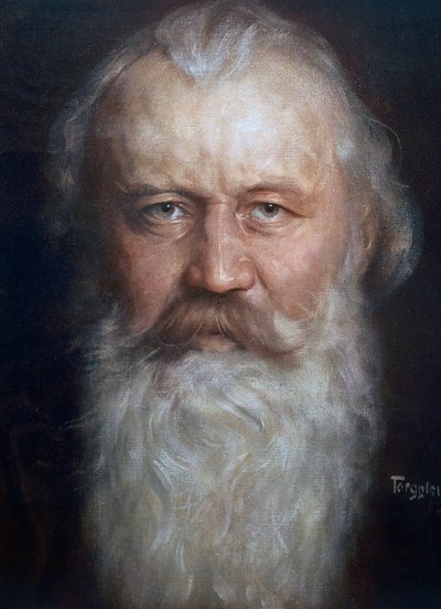 Portret Johannesa Brahmsa (Hamburg autorstwa Hermann Torggler