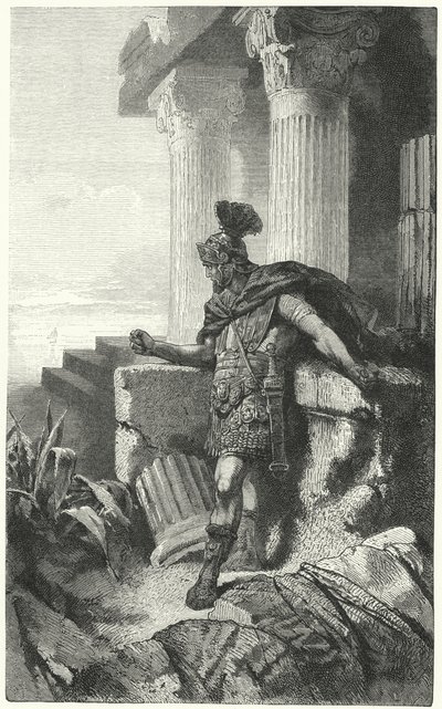 Gajusz Mariusz na wygnaniu wśród ruin Kartaginy autorstwa Hermann Vogel