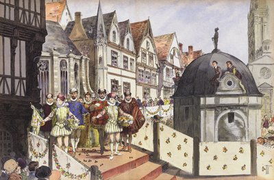 Ślub Henryka III Nawarry i Małgorzaty Valois, Paryż, 18 sierpnia 1572 r autorstwa Hermann Vogel