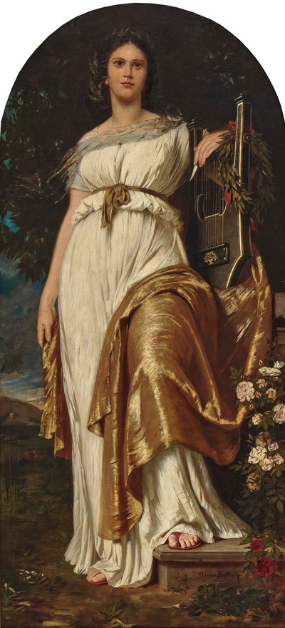 Polihymnia. autorstwa Hermann von Kaulbach