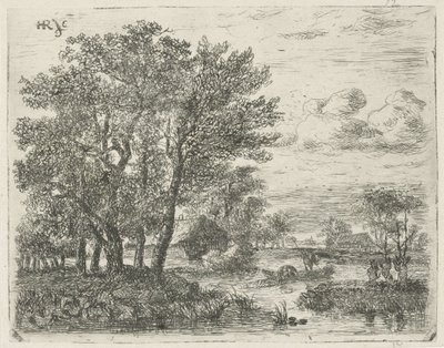 Rybacy w łodzi autorstwa Hermanus Jan Hendrik van Rijkelijkhuysen